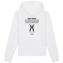 Charger l'image dans la galerie, Jusqu'à 9 lapins, Sweat à capuche personnalisé lapins, maman lapin, noms et motifs personnalisés