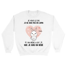 Charger l'image dans la galerie, Jusqu'à 9 lapins, pull personnalisé lapins, maman lapin, noms et motifs personnalisés