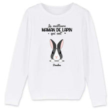 Charger l'image dans la galerie, Jusqu'à 9 lapins, pull personnalisé lapins, sweat maman lapin, noms et motifs personnalisés