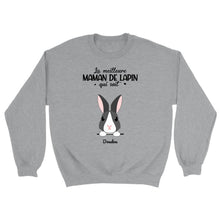 Charger l'image dans la galerie, Jusqu'à 9 lapins, pull personnalisé lapins, sweat maman lapin, noms et motifs personnalisés