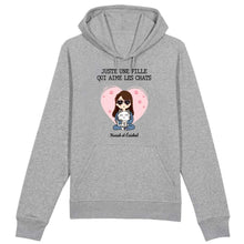 Charger l'image dans la galerie, Jusqu'à 9 chats, Sweat à capuche personnalisé chat, maman chat, Sweat à capuche humour chat femme
