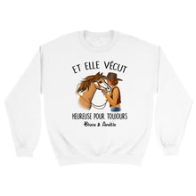 Charger l'image dans la galerie, Sweat à capuche personnalisé cheval, Sweat à capuche cheval, maman cheval, Et elle vécut heureuse pour toujours