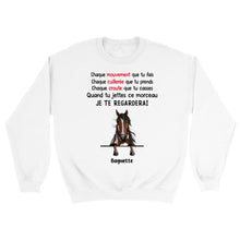 Charger l'image dans la galerie, Jusqu'à 3 chevaux, Sweat à capuche personnalisé cheval, Sweat à capuche cheval humour, Chaque mouvement que tu fais