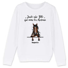 Charger l'image dans la galerie, Jusqu'à 3 chevaux, pull personnalisé cheval, Sweat cheval humour, maman cheval