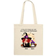 Charger l'image dans la galerie, Jusqu'à 12 chiens, Sac fourre-tout personnalisé chien, Sac fourre-tout d'Halloween Maman de chien