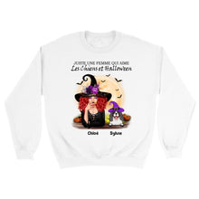 Charger l'image dans la galerie, Jusqu'à 12 chats, Pull personnalisé chat, Sweat-shirt d'Halloween Maman de chat, Pull chat femme