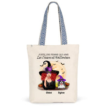 Charger l'image dans la galerie, Jusqu'à 12 chats, Sac fourre-tout personnalisé chat, Halloween Maman chat, Sac fourre-tout chat femme