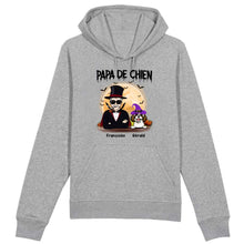 Charger l'image dans la galerie, Jusqu'à 12 chiens, Sweat à capuche Halloween Papa chien, Sweat à capuche personnalisé chien homme