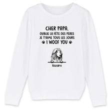Charger l'image dans la galerie, Jusqu'à 9 chiens, Pull personnalisé chien, Sweat papa chien, Cadeaux pour la fête des pères