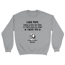 Charger l'image dans la galerie, Jusqu'à 9 chiens, Sweat à capuche personnalisé chien, Sweat à capuche papa chien, Cadeaux pour la fête des pères