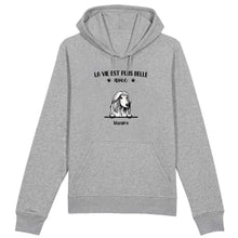 Charger l'image dans la galerie, Jusqu'à 9 chiens, Sweat à capuche personnalisé chien, Sweat à capuche chien, La vie plus belle avec chiens