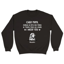 Charger l'image dans la galerie, Jusqu'à 9 chiens, Sweat à capuche personnalisé chien, Sweat à capuche papa chien, Cadeaux pour la fête des pères