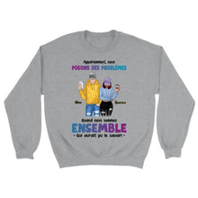 Charger l'image dans la galerie, Jusqu'à 3 personnes, Sweat à capuche personnalisé meilleure amie, Sweat à capuche bff homme et femme, cadeaux pour les amis