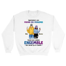 Charger l'image dans la galerie, Jusqu'à 3 personnes, Sweat à capuche personnalisé meilleure amie, Sweat à capuche bff homme et femme, cadeaux pour les amis