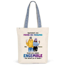 Charger l'image dans la galerie, Jusqu'à 3 personnes, Sac fourre-tout personnalisé meilleure amie, bff homme et femme, cadeaux pour les amis