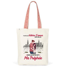 Charger l'image dans la galerie, Sac fourre-tout personnalisé couple, Cadeaux pour la Saint-Valentin, Sac fourre-tout pour elle, Cadeaux pour lui