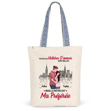 Charger l'image dans la galerie, Sac fourre-tout personnalisé couple, Cadeaux pour la Saint-Valentin, Sac fourre-tout pour elle, Cadeaux pour lui