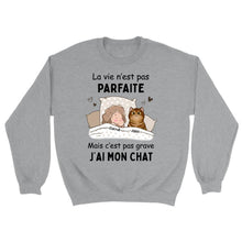Charger l'image dans la galerie, Jusqu'à 9 chats, Pull personnalisé chat, Sweat pour maman chat, papa chat, Nom et design personnalisés