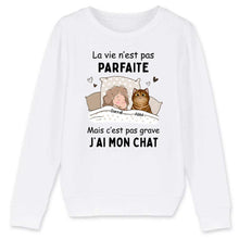 Charger l'image dans la galerie, Jusqu'à 9 chats, Pull personnalisé chat, Sweat pour maman chat, papa chat, Nom et design personnalisés