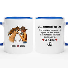 Charger l'image dans la galerie, Mug cheval, tasse personnalisée de cheval, mug cheval personnalisable, maman de cheval