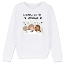 Charger l'image dans la galerie, Jusqu'à 9 chats, Pull personnalisé chat, Chemise de nuit officielle, maman chat, papa chat