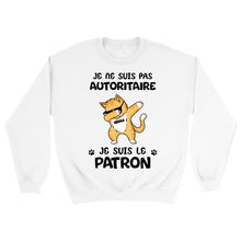 Charger l'image dans la galerie, Jusqu'à 9 chats, Sweat à capuche chat personnalisé, Je ne suis pas autoritaire, Je suis le patron