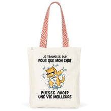 Charger l'image dans la galerie, Jusqu'à 9 chats, Sac fourre-tout personnalisé chat, maman chat, papa chat, Sac fourre-tout humour chat