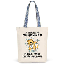 Charger l'image dans la galerie, Jusqu'à 9 chats, Sac fourre-tout personnalisé chat, maman chat, papa chat, Sac fourre-tout humour chat