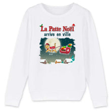 Charger l'image dans la galerie, Jusqu'à 6 chats, Pull personnalisé chat, Sweat à col rond chat, La Patte Noël arrive en ville