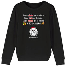 Charger l'image dans la galerie, Jusqu'à 6 chiens, Pull personnalisé chie, Sweat Noël maman chien, Cadeaux pour les amoureux des chiens