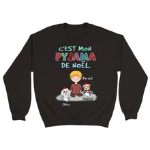 Charger l'image dans la galerie, Jusqu'à 2 chiens, Sweat à capuche personnalisé chien, Noël maman chien, papa chien, C‘EST MON PYJAMA DE NOËL