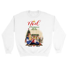 Charger l'image dans la galerie, Jusqu'à 2 chiens, Sweat à capuche personnalisé couple, Cadeaux de Noël pour elle, lui, amoureux des chiens