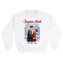 Charger l'image dans la galerie, Pull personnalisé couple, Sweat à col rond Couple Noël, Joyeux Noël, Cadeaux de Noël pour lui, elle