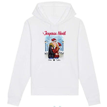 Charger l'image dans la galerie, Sweat à capuche personnalisé couple, Sweat à capuche Couple Noël, Joyeux Noël, Cadeaux de Noël pour lui, elle