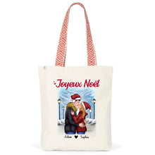 Charger l'image dans la galerie, Sac fourre-tout personnalisé couple, Sac fourre-tout Couple Noël, Joyeux Noël, Cadeaux de Noël pour lui, elle