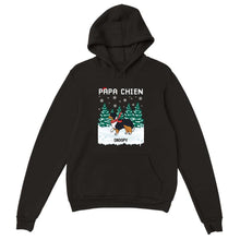 Charger l'image dans la galerie, Jusqu'à 12 Chiens, 100 races de chiens, Sweat à capuche personnalisé chien, Cadeaux de Noël pour Papa Maman Chien