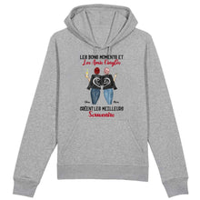 Charger l'image dans la galerie, Jusqu'à 3 filles, Sweat à capuche personnalisé meilleure amie, bff pour 2, Cadeaux aux meilleurs amis