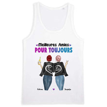 Charger l'image dans la galerie, Jusqu'à 3 filles, T-shirt meilleurs amis, t shirt bff pour 3, noms et arts personnalisés, Meilleures amies pour la vie