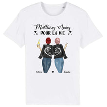 Charger l'image dans la galerie, Jusqu'à 3 filles, t shirt personnalisé meilleure amie, t-shirt femme meilleures amies, Meilleurs amis pour la vie