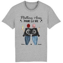 Charger l'image dans la galerie, Jusqu'à 3 filles, t shirt personnalisé meilleure amie, t-shirt femme meilleures amies, Meilleurs amis pour la vie