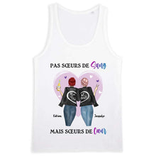 Charger l'image dans la galerie, Jusqu'à 3 filles, noms et arts personnalisés, t shirt personnalisé meilleure amie, t-shirt femme meilleures amies, sœurs de cœur