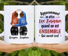 Charger l'image dans la galerie, Mug personnalisé meilleure amie, noms et arts personnalisés, meilleures amies filles