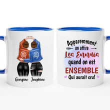 Charger l'image dans la galerie, Mug personnalisé meilleure amie, noms et arts personnalisés, meilleures amies filles