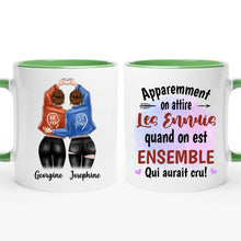 Charger l'image dans la galerie, Mug personnalisé meilleure amie, noms et arts personnalisés, meilleures amies filles
