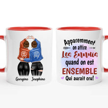 Charger l'image dans la galerie, Mug personnalisé meilleure amie, noms et arts personnalisés, meilleures amies filles