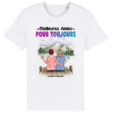 Charger l'image dans la galerie, Jusqu'à 5 filles, t shirt personnalisé meilleure amie, t-shirt femme meilleures amies, sœurs de cœur