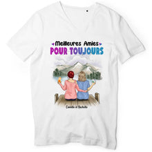 Charger l'image dans la galerie, Jusqu'à 5 filles, t shirt personnalisé meilleure amie, t-shirt femme meilleures amies, sœurs de cœur