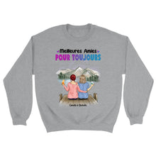 Charger l'image dans la galerie, Jusqu'à 5 filles, Sweat bff, pull personnalisé meilleure amie, meilleurs amis pour la vie