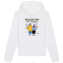 Charger l'image dans la galerie, Jusqu'à 3 personnes, Sweat à capuche personnalisé meilleure amie, bff homme et femme, cadeaux pour les amis