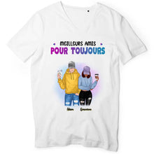 Charger l'image dans la galerie, T-shirt Personnalisé Meilleurs Amis Homme-Femme, Cadeau Idéal Meilleures Amies Pour Toujours